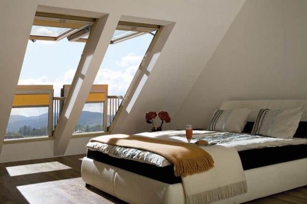 Современное применение окон в мансардах домов Современное применение окон в мансардах домов