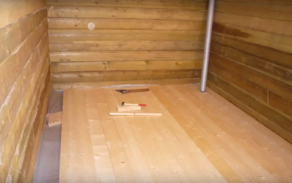 Баня из профилированного бруса под усадку Баня из профилированного бруса под усадку