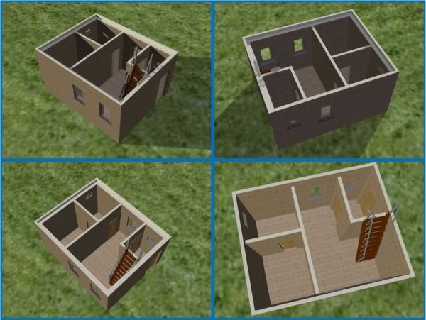 Баня 5х4 с мансардой Баня 5х4 с мансардой