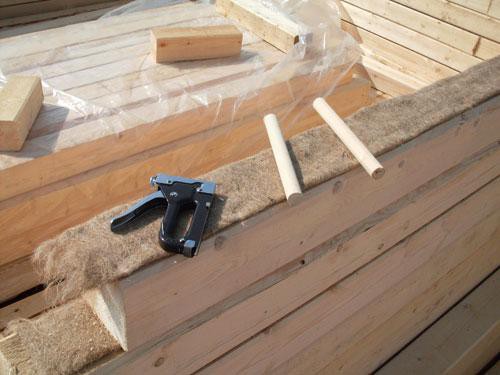 Баня из профилированного бруса под усадку Баня из профилированного бруса под усадку