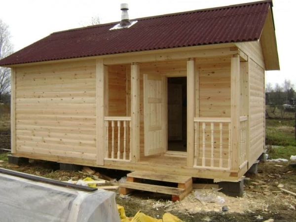 Строительство бани из профилированного бруса Строительство бани из профилированного бруса