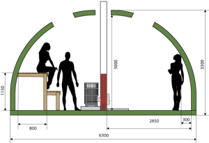 Высота потолка в бане Высота потолка в бане