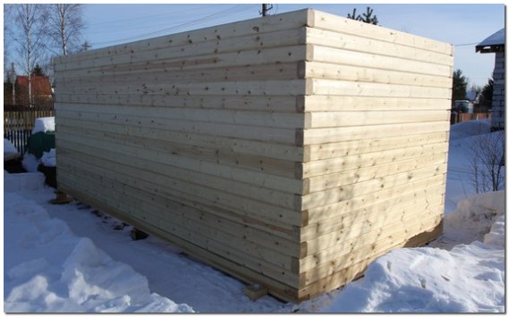 Баня из профилированного бруса под усадку Баня из профилированного бруса под усадку