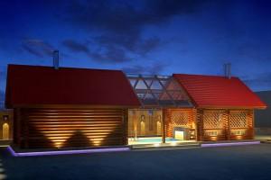 Одноэтажные бани с верандой Одноэтажные бани с верандой