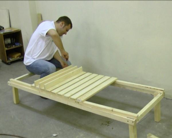 Как сделать лежак для русской бани Как сделать лежак для русской бани