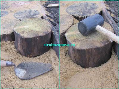 Садовая дорожка из спилов дерева своими руками
Садовая дорожка из спилов дерева своими руками