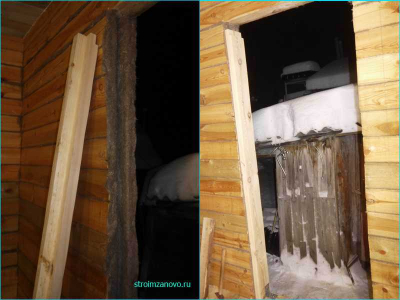 Окосячка дверного проёма
Окосячка дверного проёма