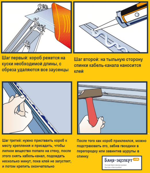 Как крепить кабель-канал Как крепить кабель-канал