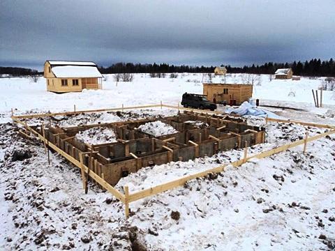 Как правильно залить фундамент зимой Как правильно залить фундамент зимой