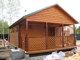 Одноэтажные бани с верандой Одноэтажные бани с верандой