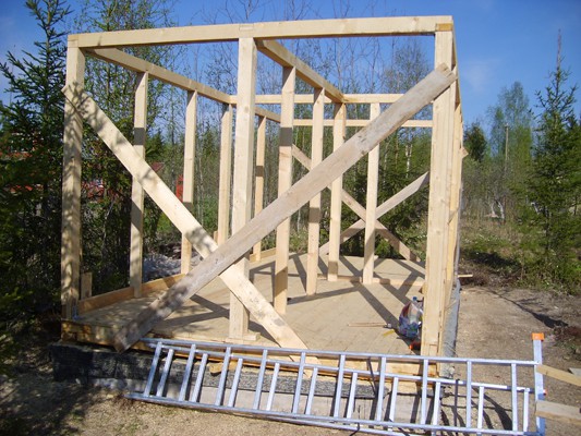 Каркасная баня с мансардой своими руками Каркасная баня с мансардой своими руками