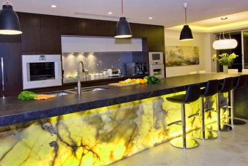 Барная стойка на кухне: варианты расположения Барная стойка на кухне: варианты расположения