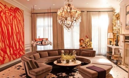 П-образные и полукруглые диваны для гостиной