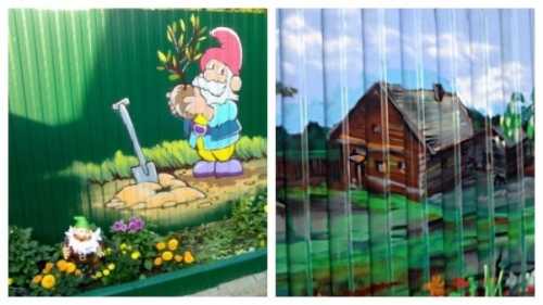 Как украсить забор из профнастила: интересные решения Как украсить забор из профнастила: интересные решения