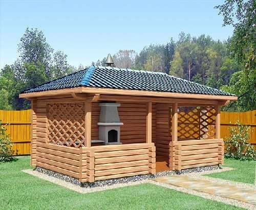 Беседка во дворе Беседка во дворе