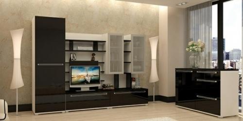 Модульная стенка в гостиной Модульная стенка в гостиной