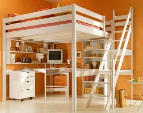 Кровать-чердак с рабочей зоной Кровать-чердак с рабочей зоной