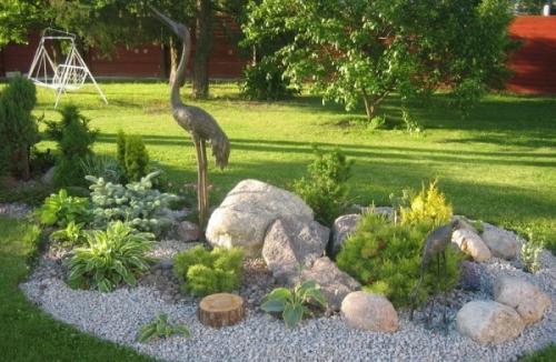 Мраморная крошка в ландшафтном дизайне