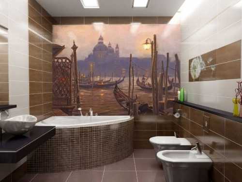 Мозаика в отделке ванной комнаты Мозаика в отделке ванной комнаты