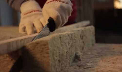 Чем и как резать минеральную вату Чем и как резать минеральную вату