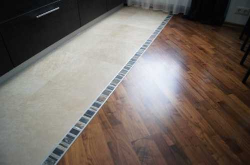 Как соединить плитку с ламинатом Как соединить плитку с ламинатом