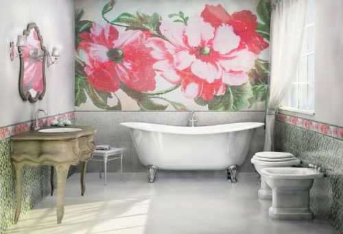 Мозаика в отделке ванной комнаты Мозаика в отделке ванной комнаты