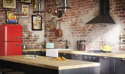 Кухня в стиле лофт: особенности оформления Кухня в стиле лофт: особенности оформления