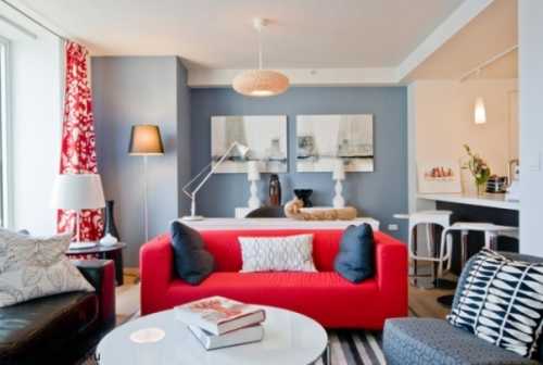 Интерьер комнаты в стиле контемпорари Интерьер комнаты в стиле контемпорари