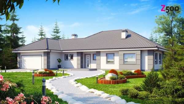 Проект дома с гаражом под одной крышей Проект дома с гаражом под одной крышей