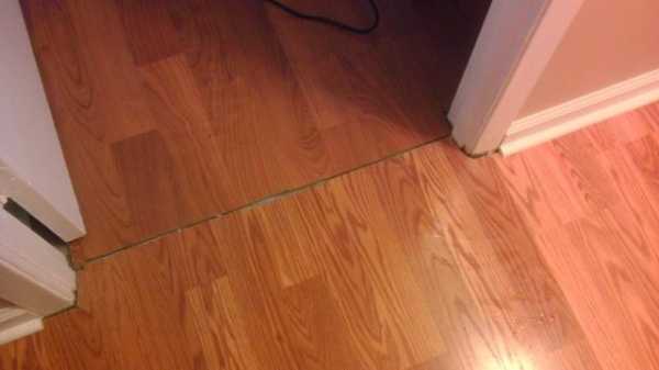 Отделка дверного проема ламинатом: как положить пол на стыке своими руками Отделка дверного проема ламинатом: как положить пол на стыке своими руками