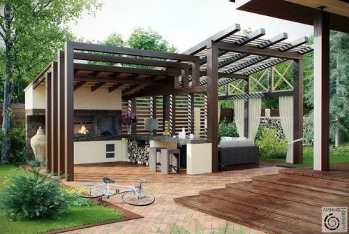 Беседка из профильной трубы Беседка из профильной трубы