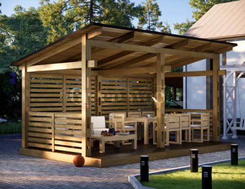 Беседка из профильной трубы Беседка из профильной трубы