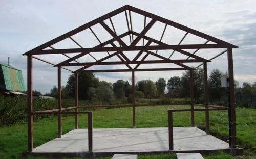 Беседка из профильной трубы Беседка из профильной трубы